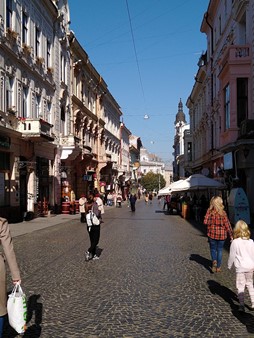 The city streets of Chernivtsi had the feel of place from a time lost to most modern cities. 